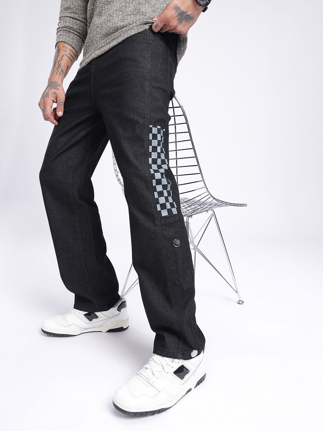 glitchez Men Relaxed Printed Jeans