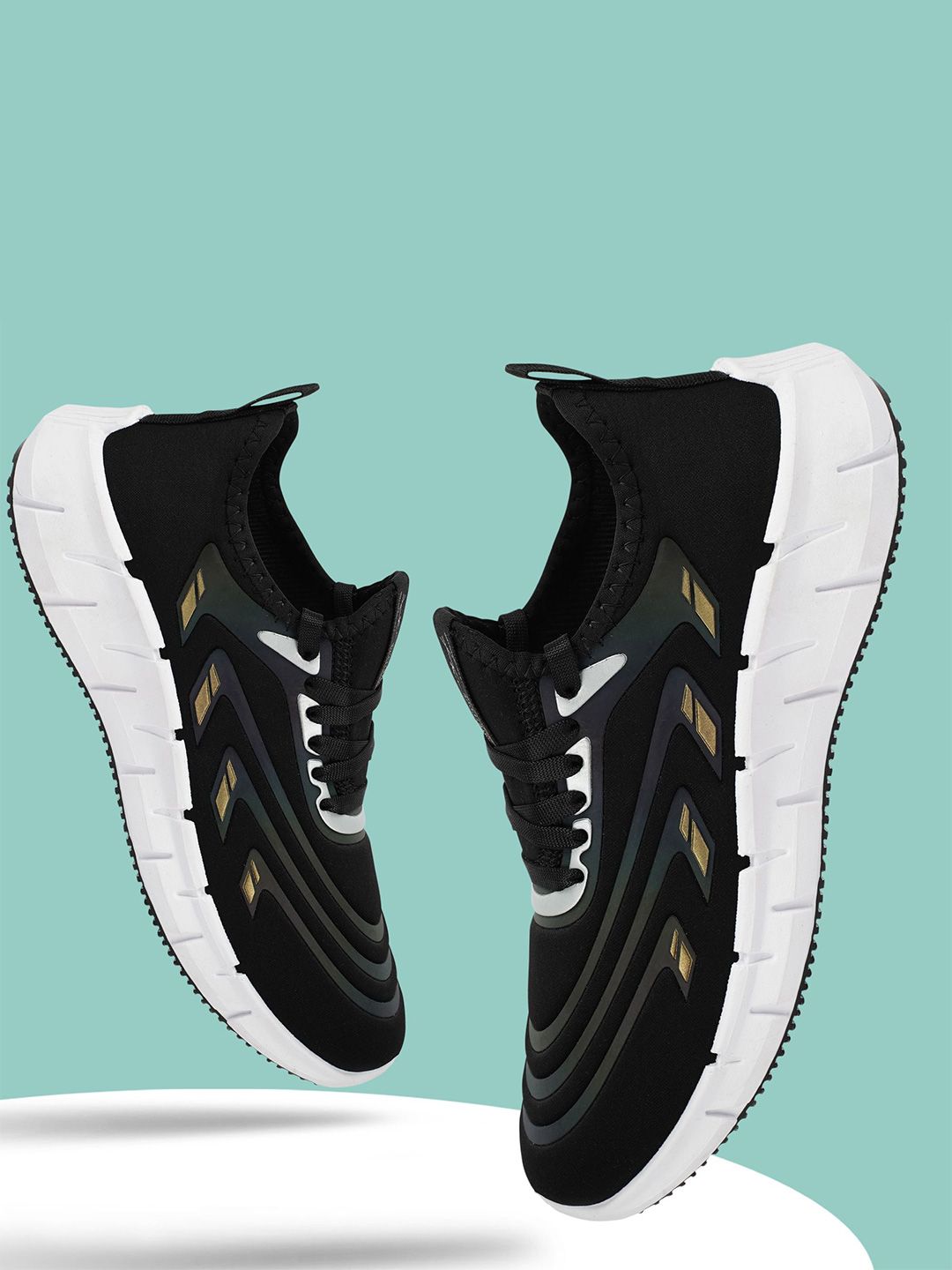 Spotwalk Men Mesh Running Non-Marking Shoes