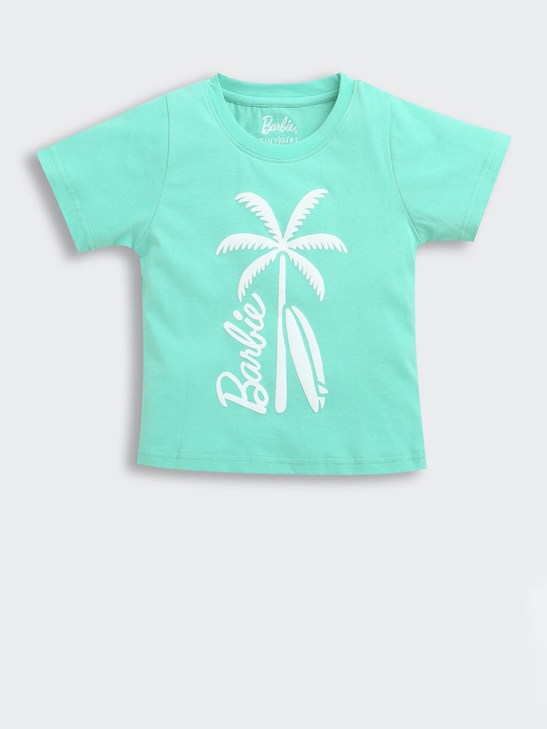 Tiny Girl Brand Logo Placement Print Cotton Top