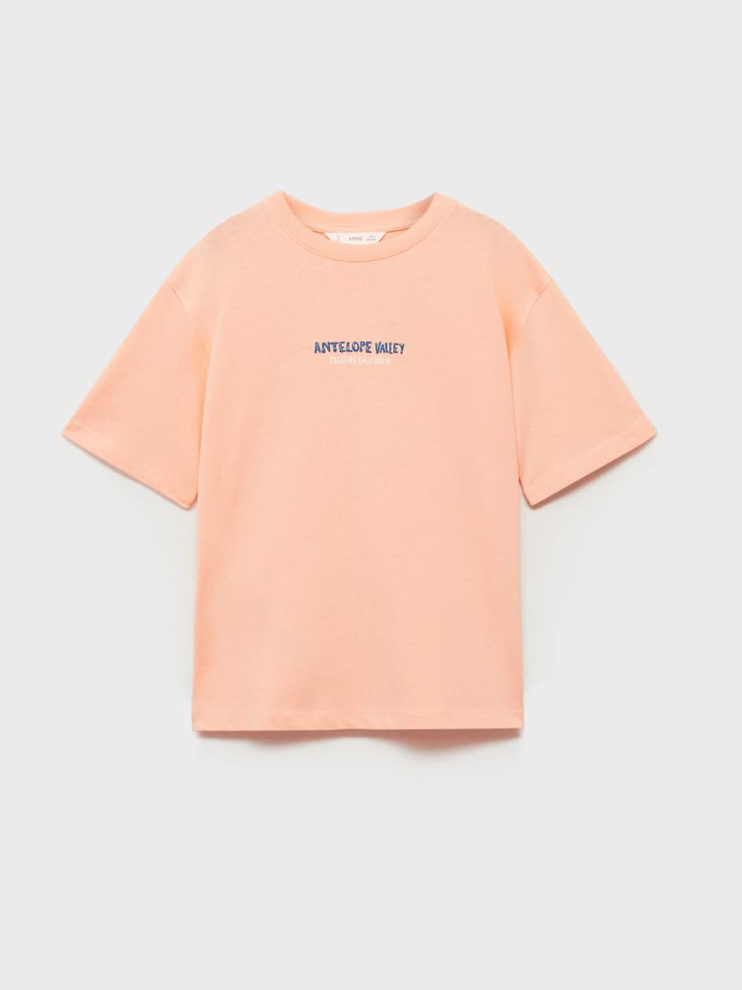 Mango Kids Boys Pure Cotton Typography Printed T-shirt