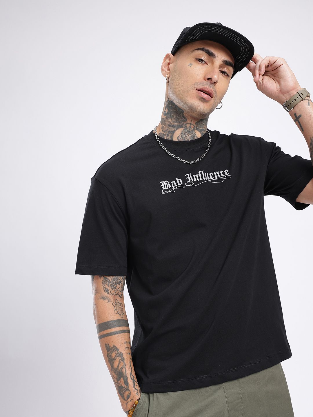 glitchez Printed Oversized T-shirt
