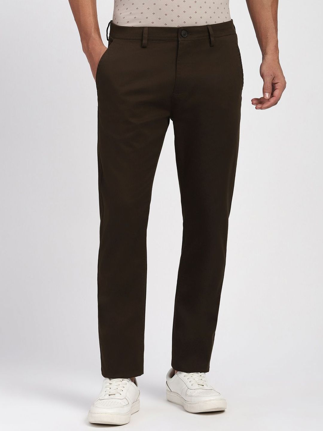 Peter England Casuals Peter England Casuals Men Slim Fit Regular Trousers