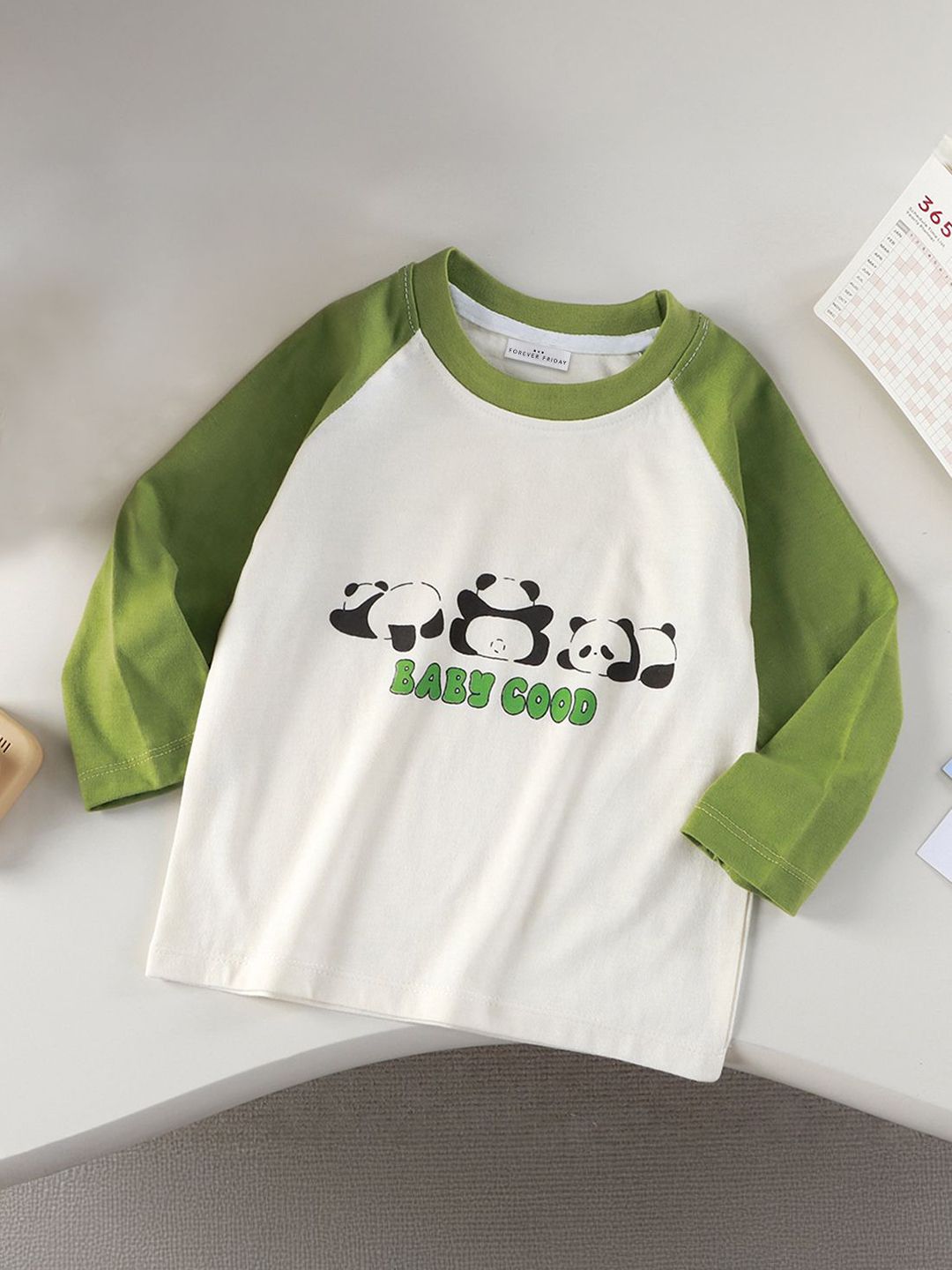FOREVER FRIDAY Girls Graphic Printed Round Neck T-shirt
