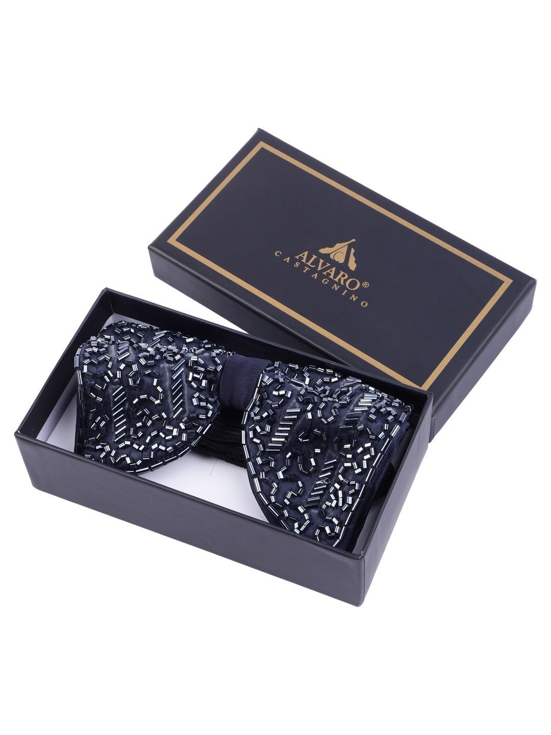 Alvaro Castagnino Men Embellished Bow Tie