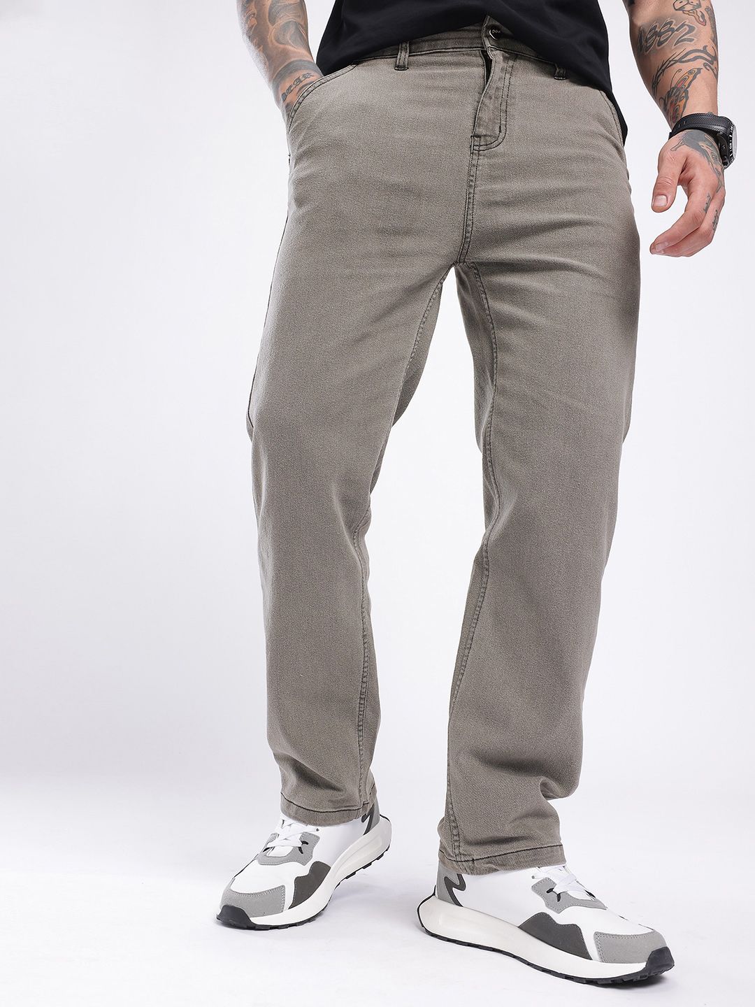 glitchez Men Relaxed Fit Stretchable Jeans