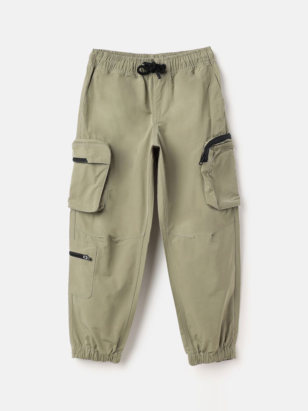 United Colors of Benetton Boys Solid Mid-Rise Trousers