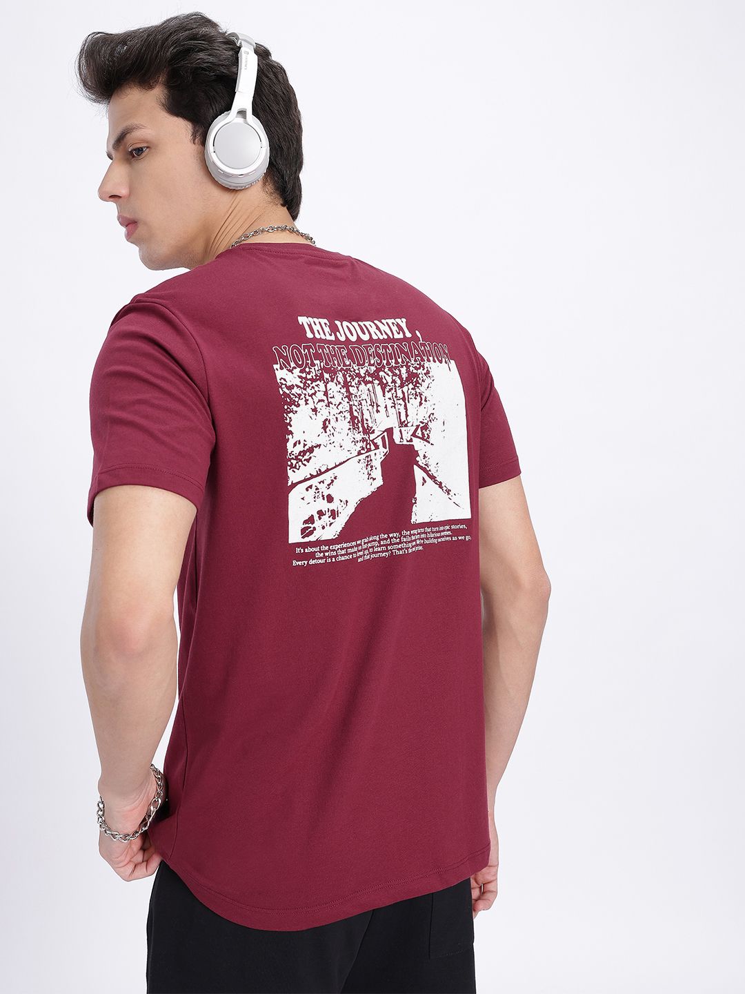 glitchez Graphic Grunge Regular Fit Tee