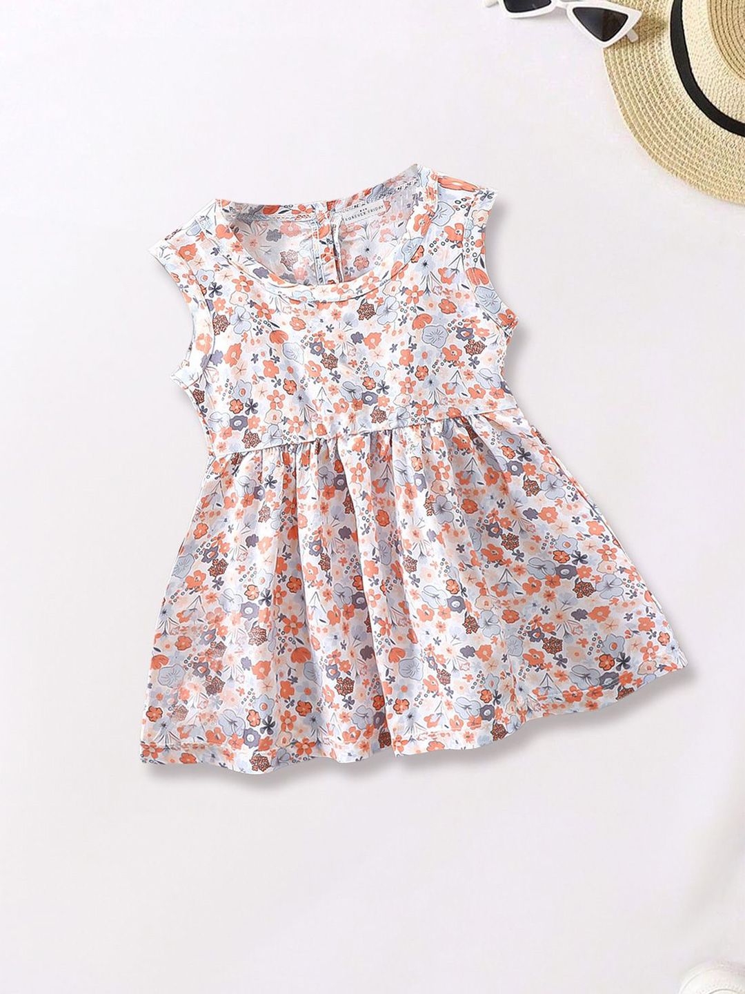 FOREVER FRIDAY Girls Floral Printed A-Line Dress