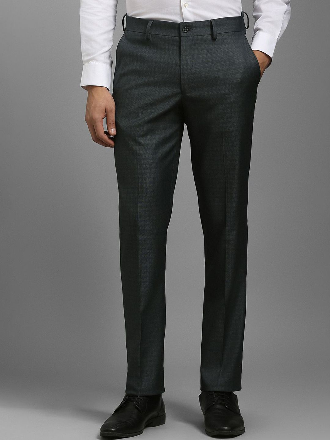 Louis Philippe Men Mid Rise Slim Fit Formal Trousers