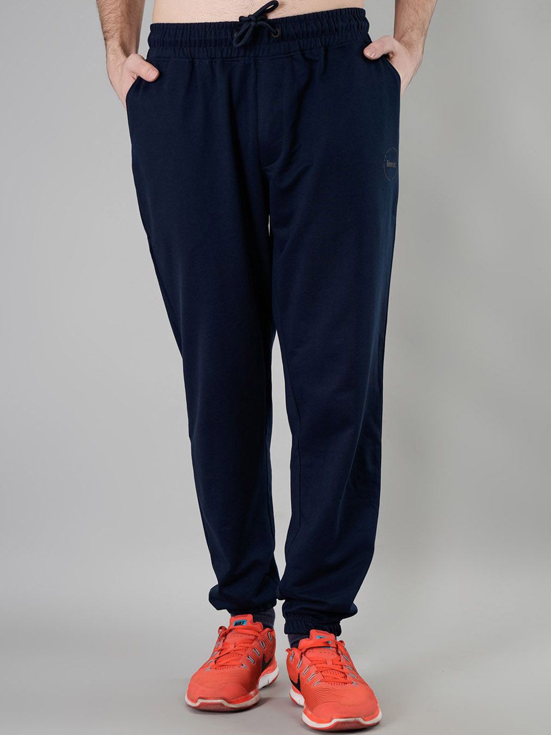 TIM PARIS Men Pure Cotton Mid Rise Joggers