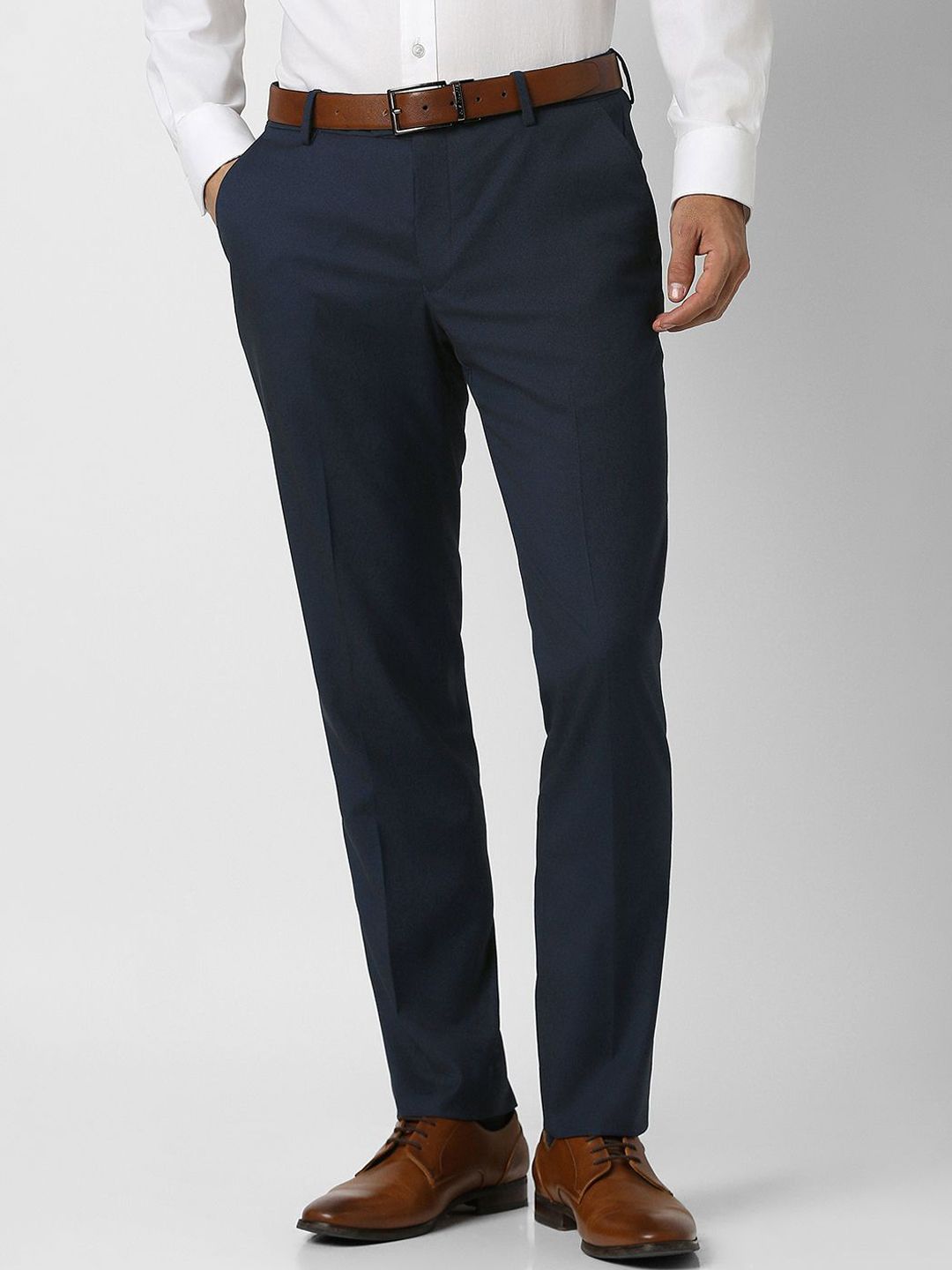 Peter England Elite Men Slim Fit Trousers