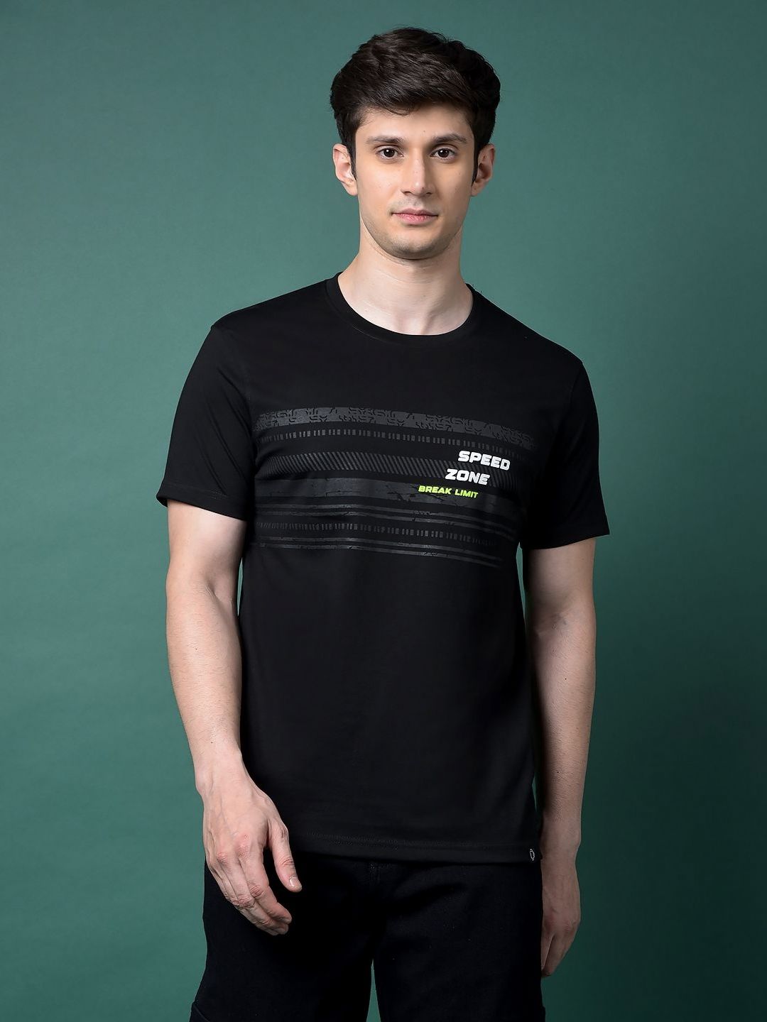 Dollar Men Printed Applique T-shirt