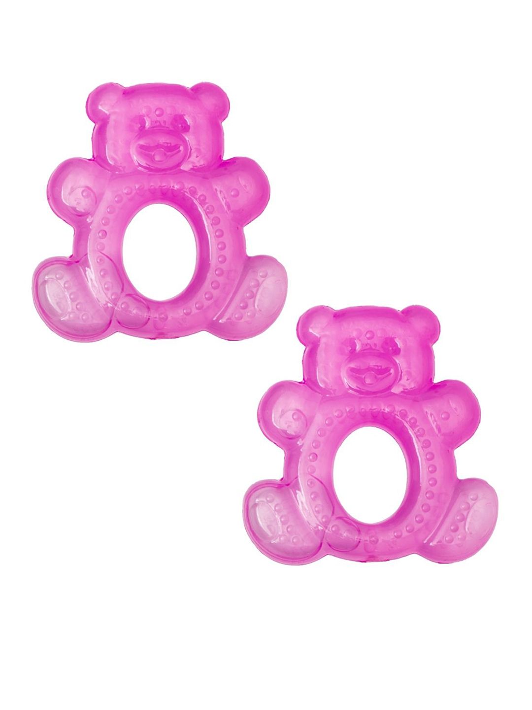 Adore Set Of 2 Luscious Water Filled Eva Teethers- Pink