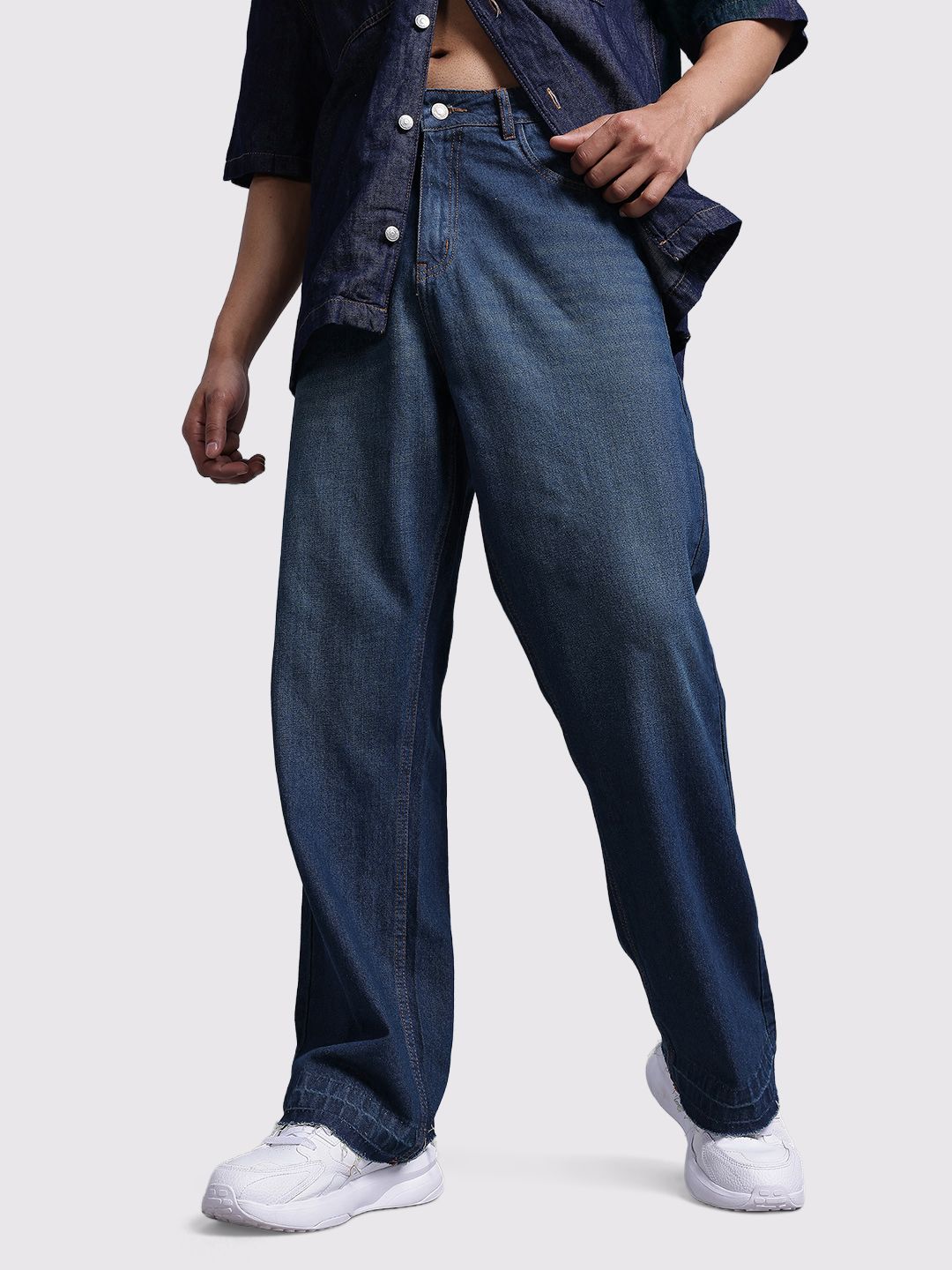 Buy The Roadster Life Co. Men Vintage Wash Flared Pure Cotton