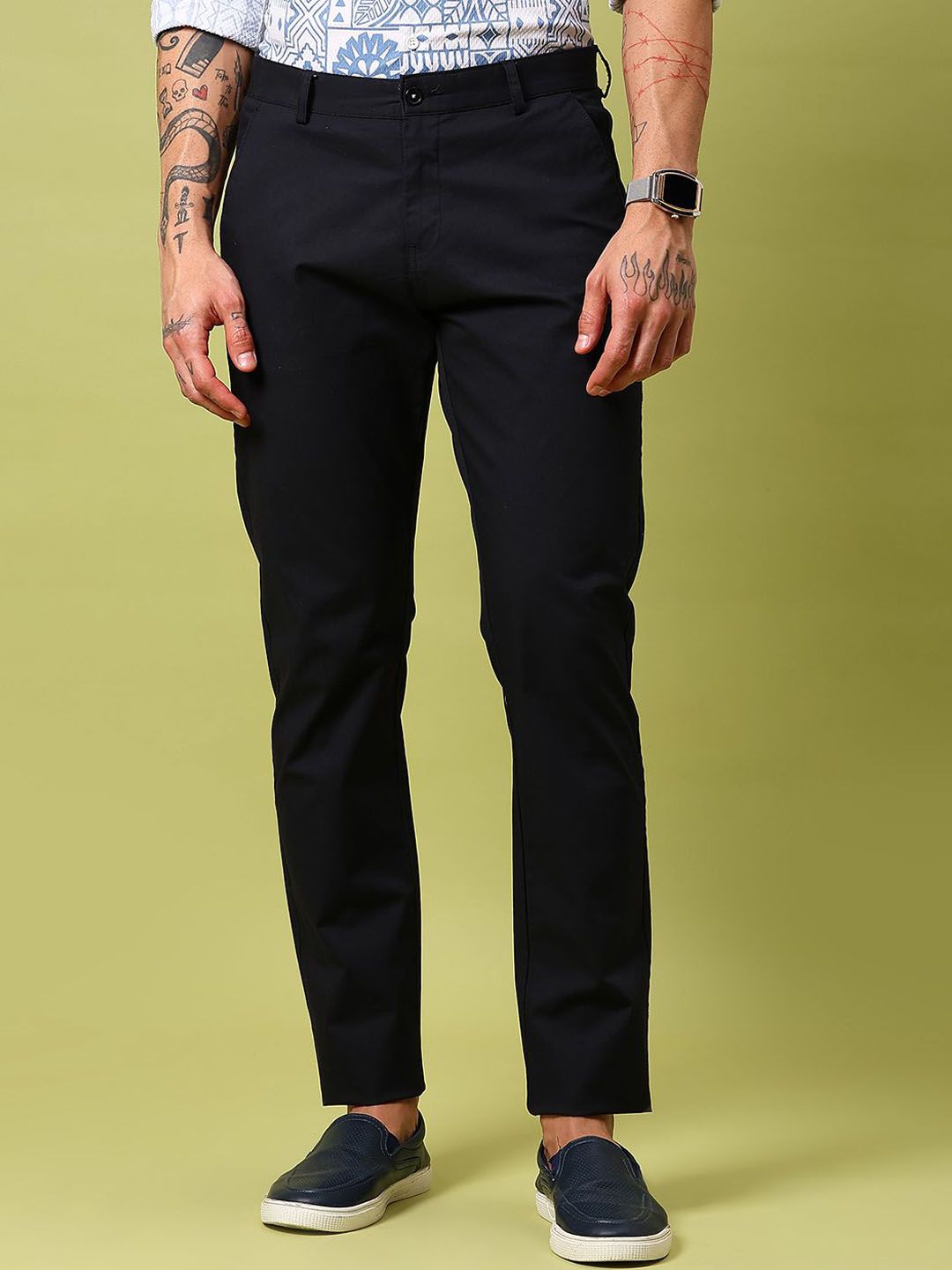 V-Mart Men Regular Fit Cotton Trousers