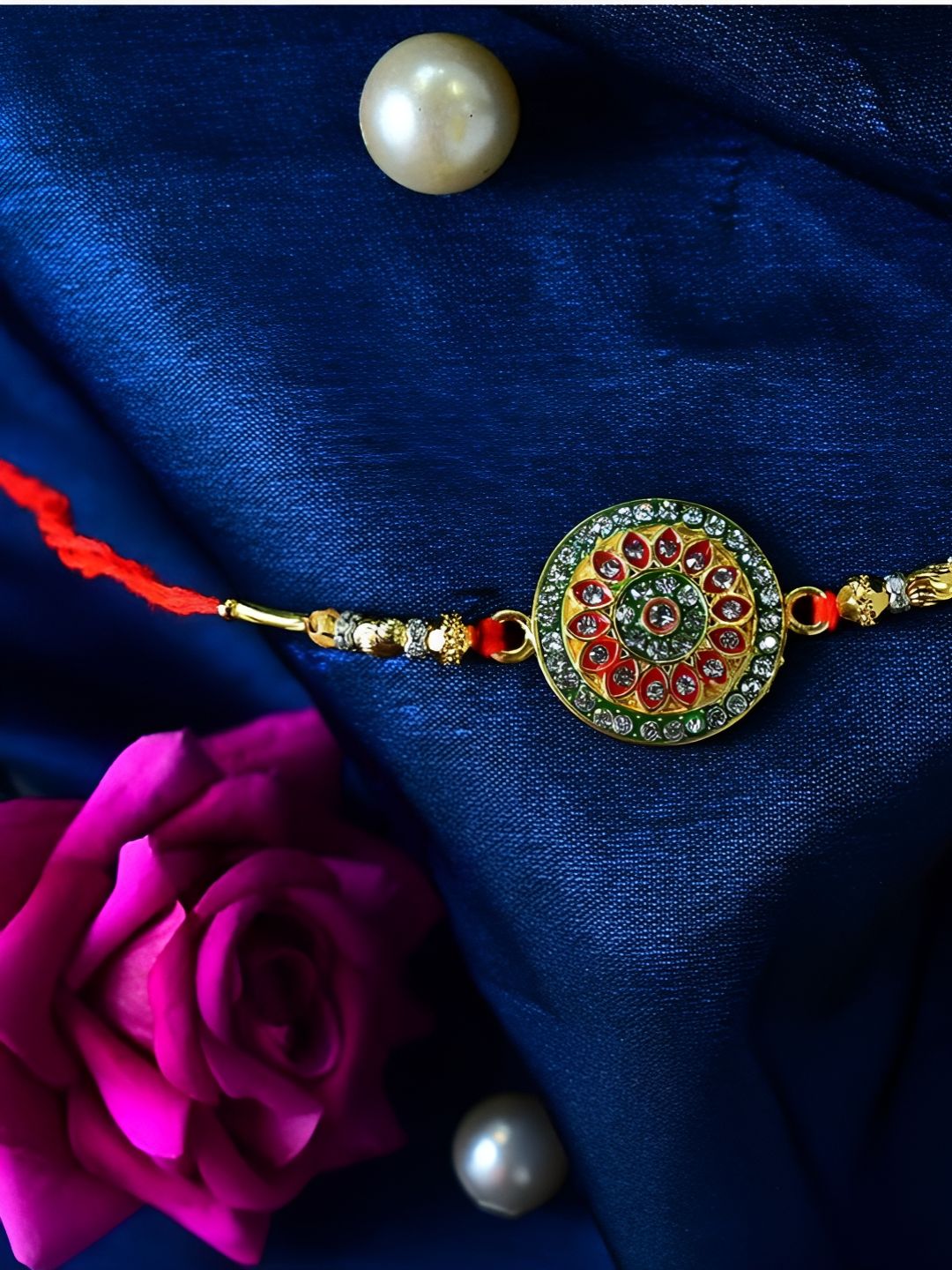 DeoDap Roli & Chaval Greeting Card Coin Rakhi Gift Set deal from myntra