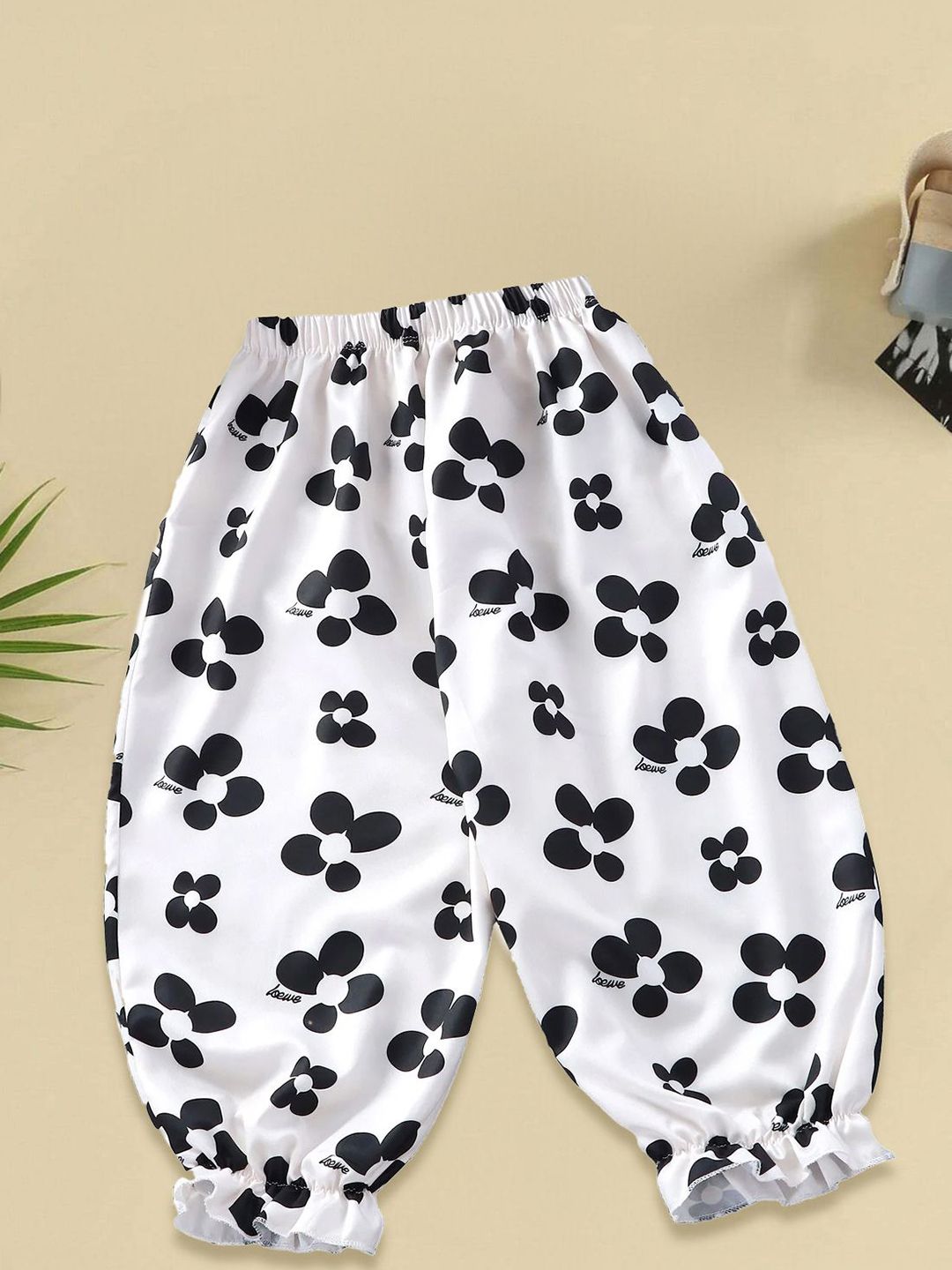 FOREVER FRIDAY Girls Polka Dot Printed Relaxed Joggers Trousers