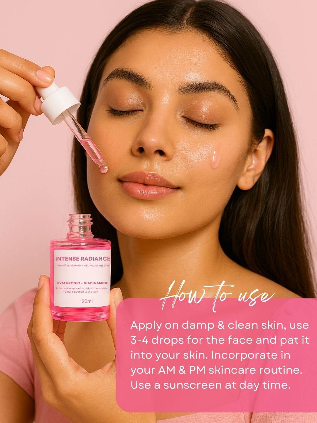 Buy M&U Hyaluronic + Niacinamide Face Serum For Brightening - 20