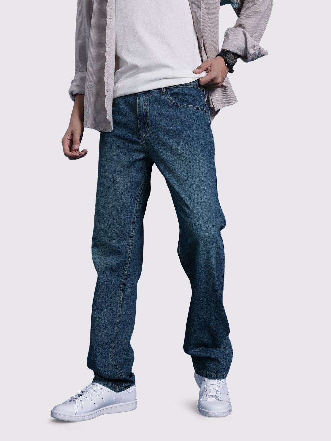Buy The Roadster Lifestyle Co. Men Straight Fit Jeans - Jeans for