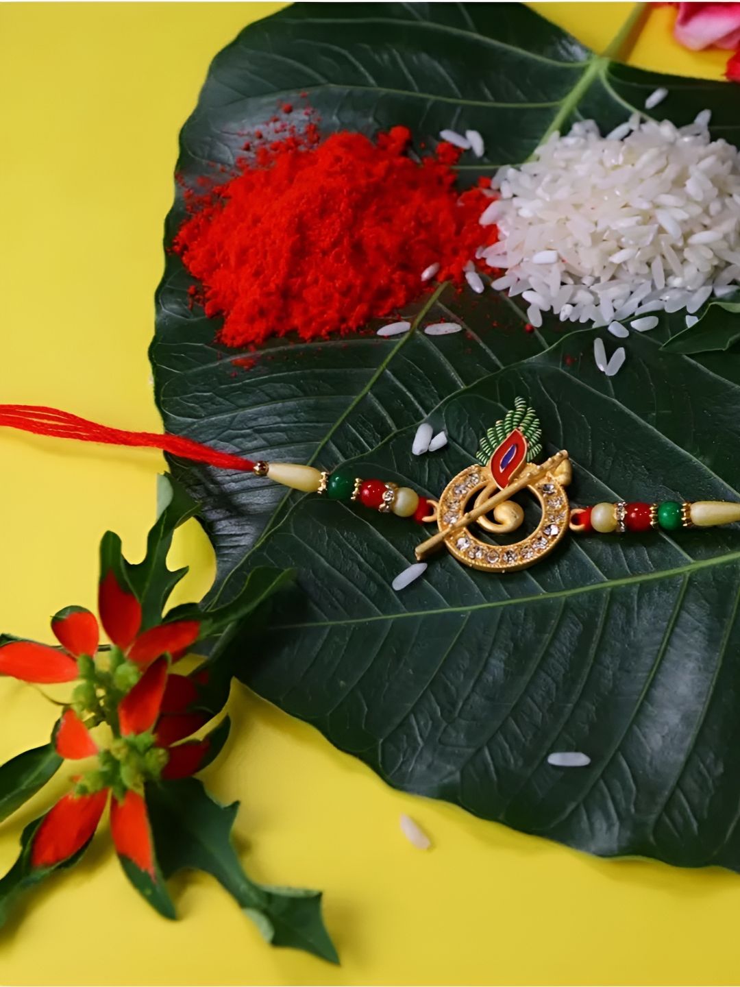 DeoDap Roli & Chaval Greeting Card Coin Rakhi Gift Set deal from myntra