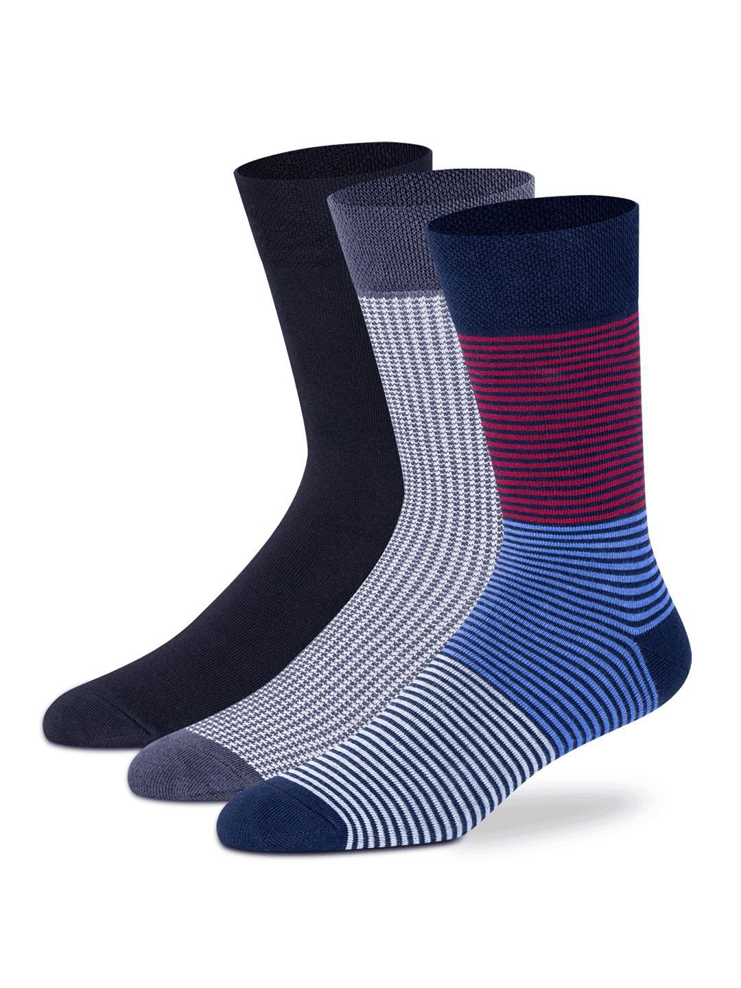 Supersox Men Pack Of 3 Calf-Length Socks