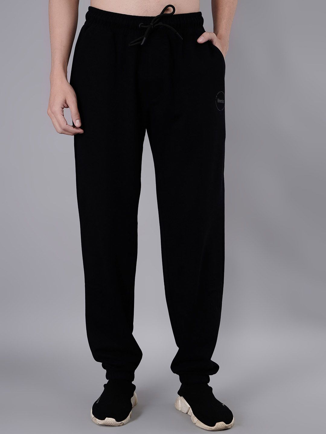 TIM PARIS Men Pure Cotton Mid Rise Joggers