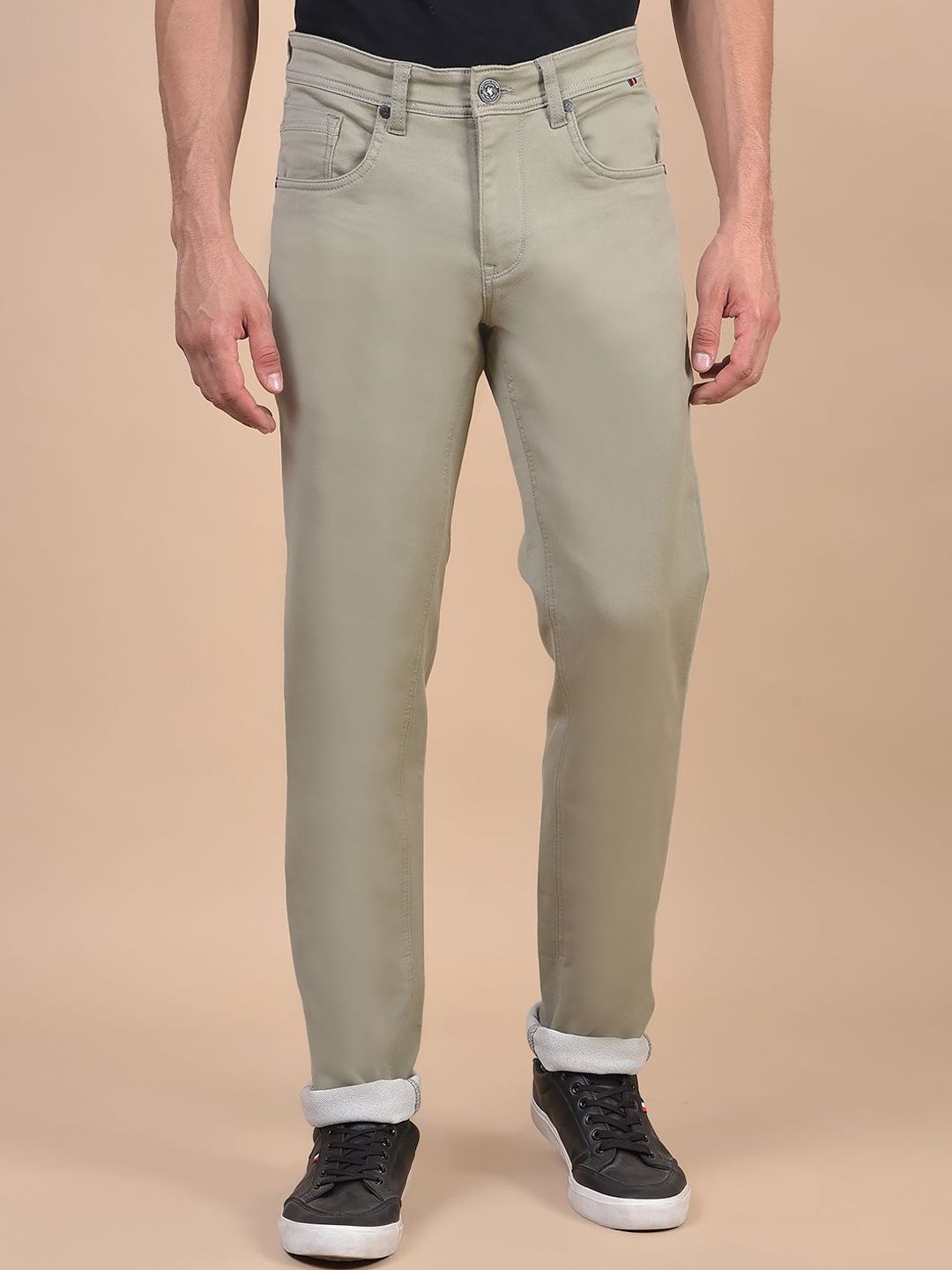 Cantabil Men Regular Fit Mid-Rise Stretchable Jeans