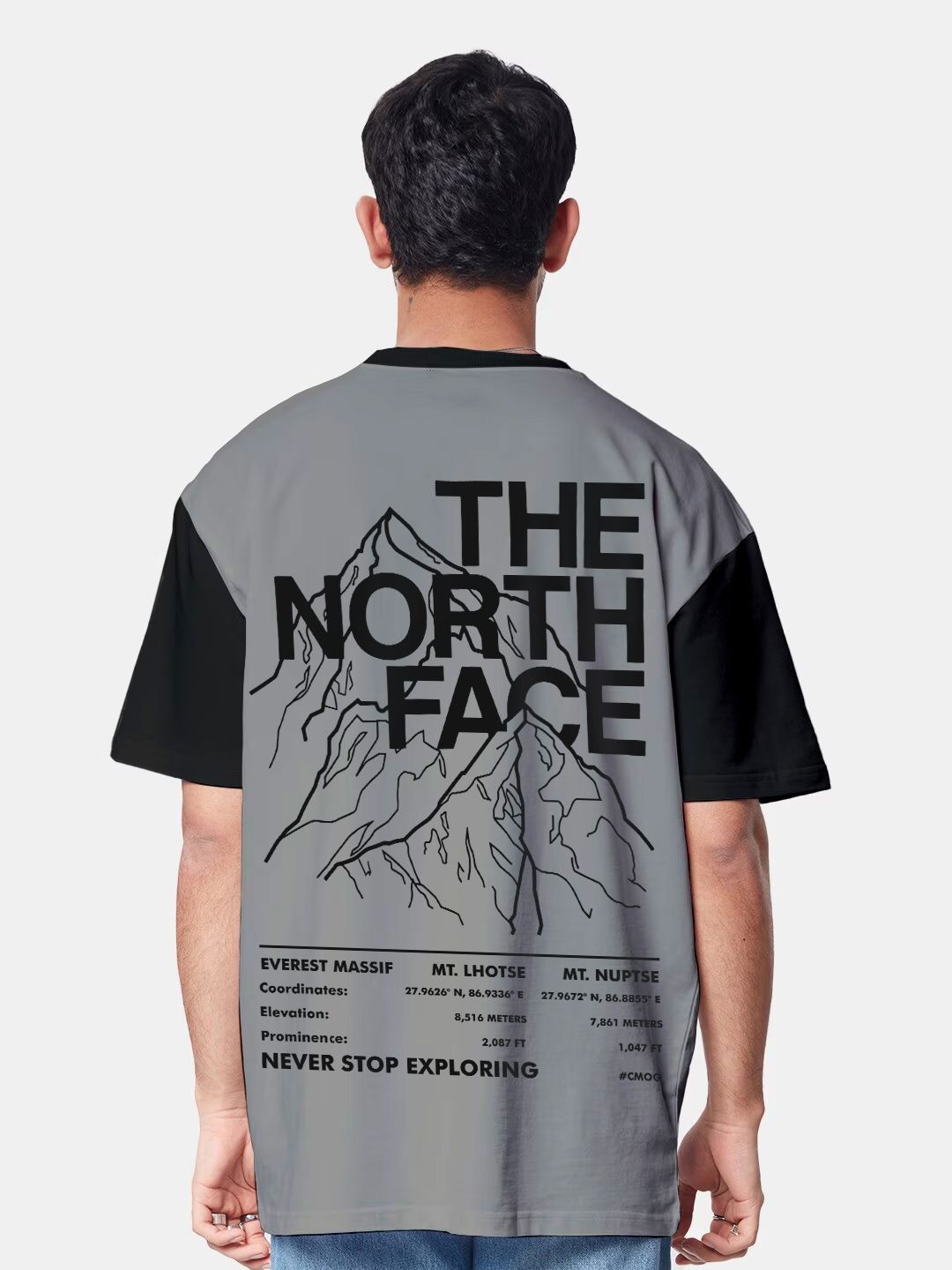 Buy Crazymonk Never Stop Exploring Graphic Printed Oversized