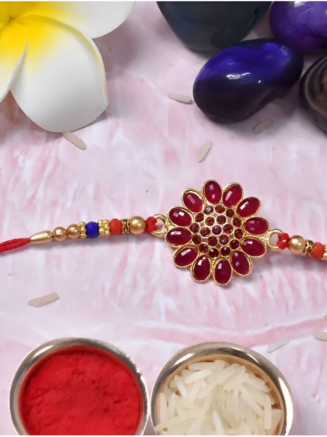 DeoDap Roli & Chaval Greeting Card Coin Rakhi Gift Set deal from myntra