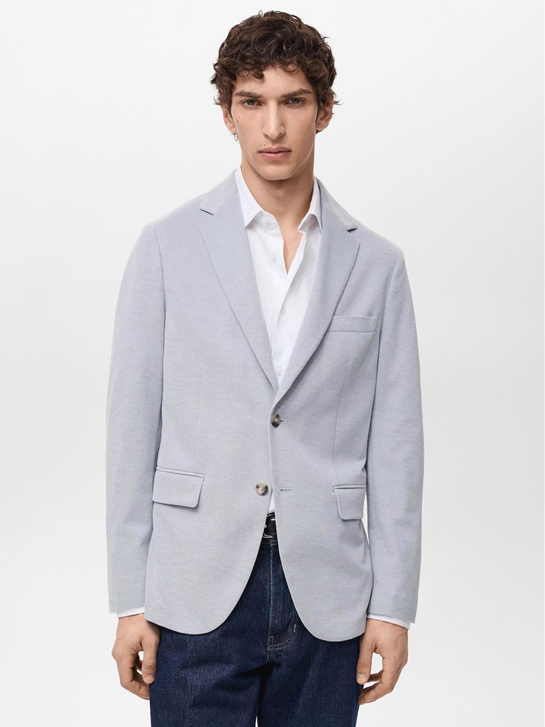 MANGO MAN Slim Fit Single-Breasted Blazer