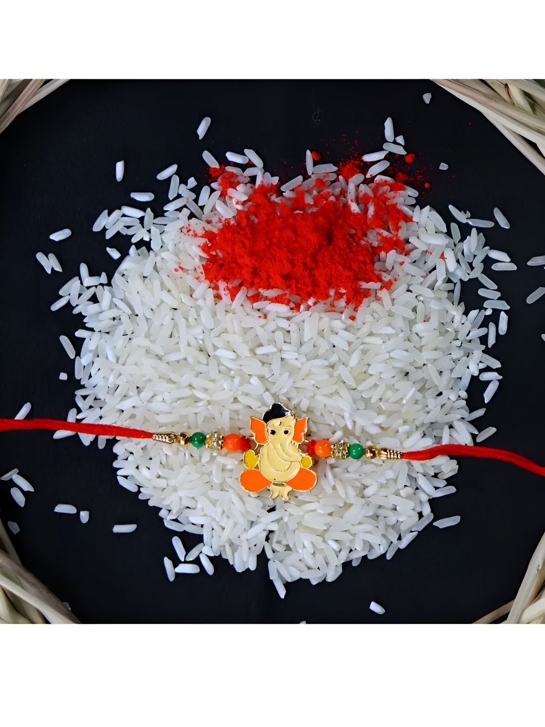 DeoDap Roli & Chaval Greeting Card Coin Rakhi Gift Set deal from myntra