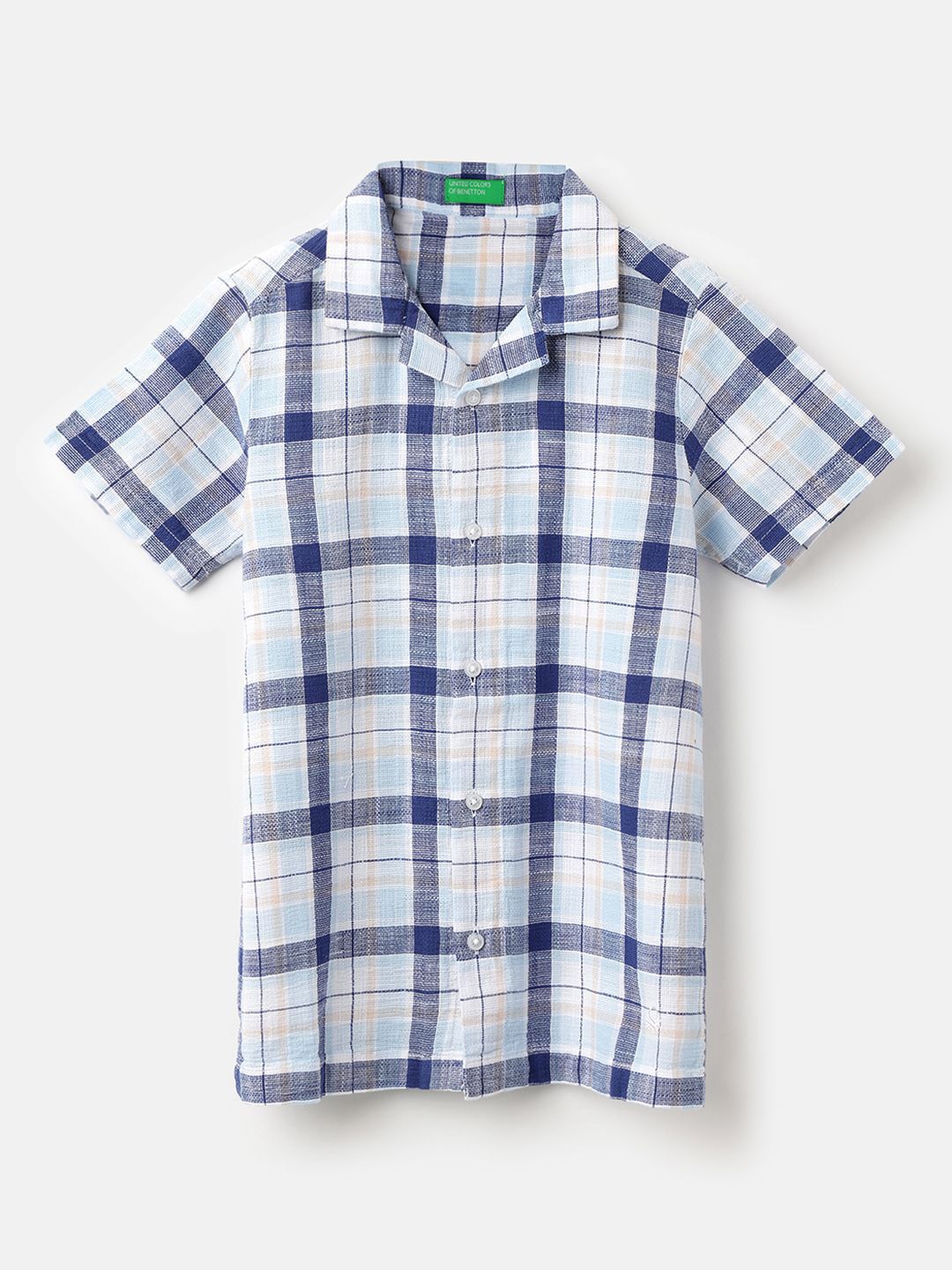 United Colors of Benetton Boys Tartan Checks Checked Casual Shirt