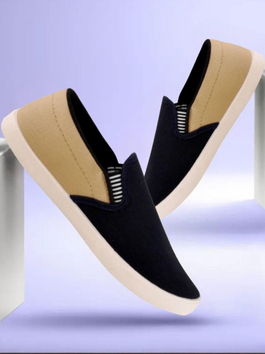 HOTSTYLE Men Beige Canvas Sports Shoes