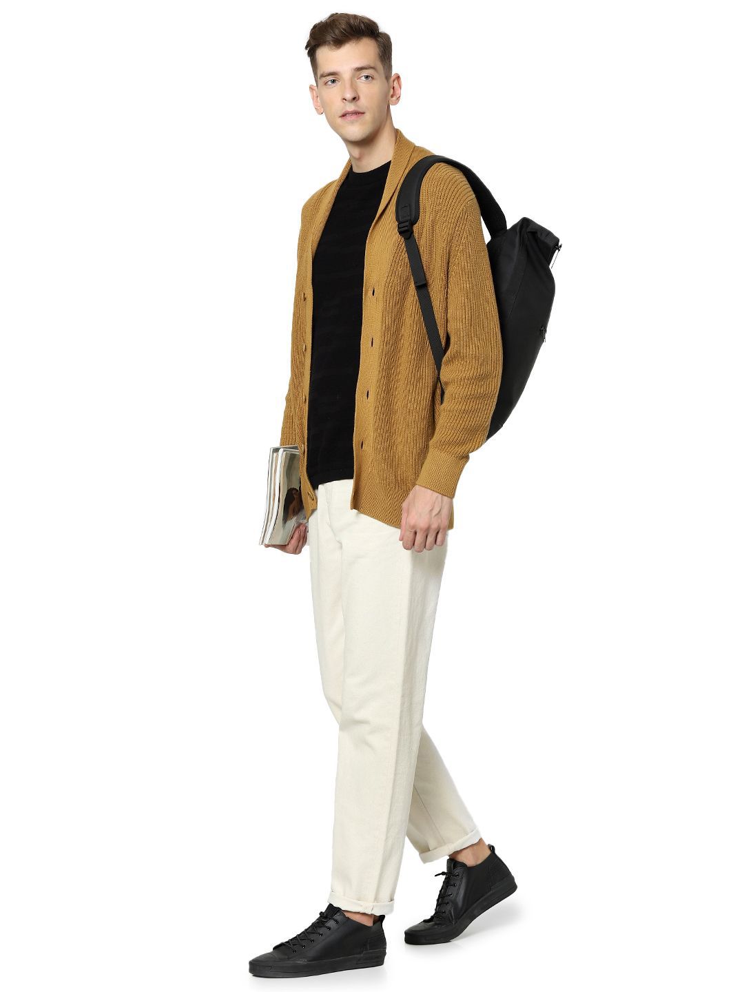 Celio Men Solid Cardigan Sweaters