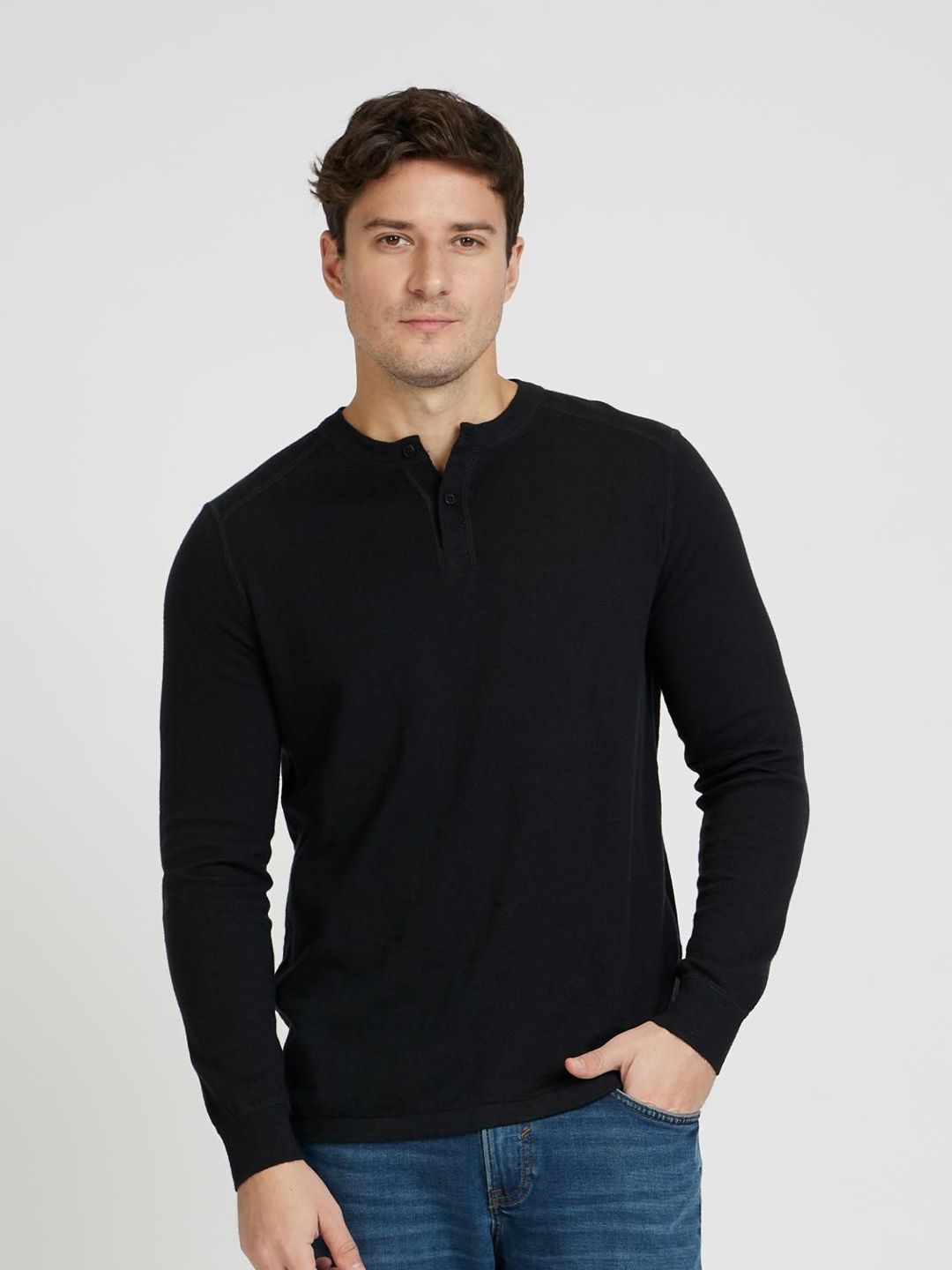 Celio Men Solid Pullover Cotton Sweater