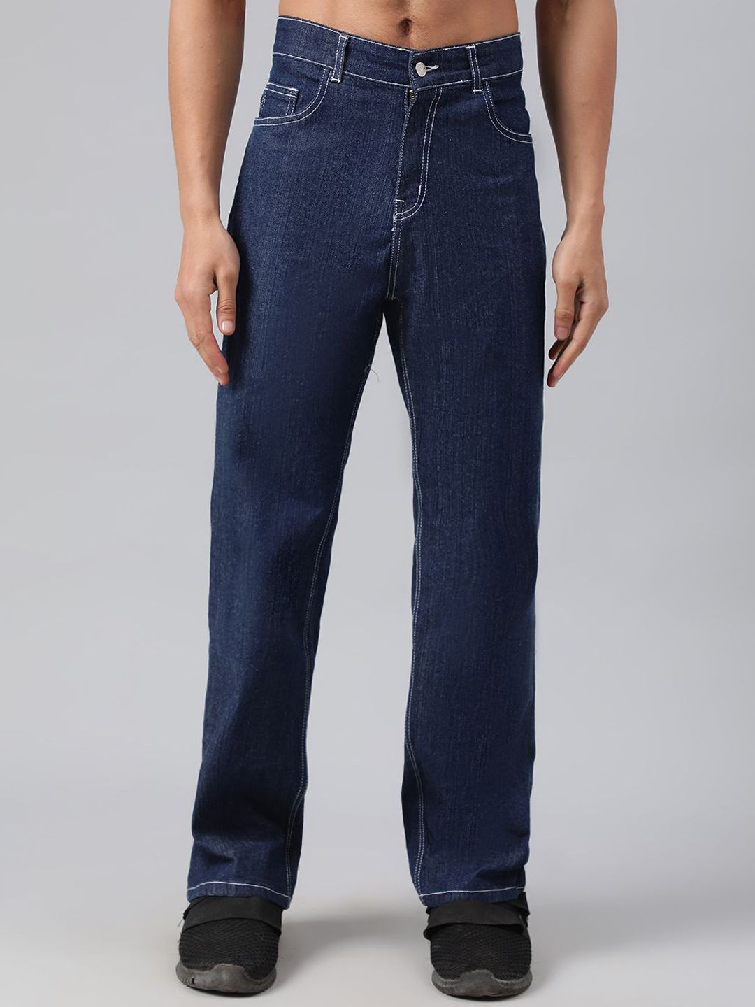 Stylecast X Kotty Men Relaxed Fit Mid-Rise Stretchable Cotton Jeans
