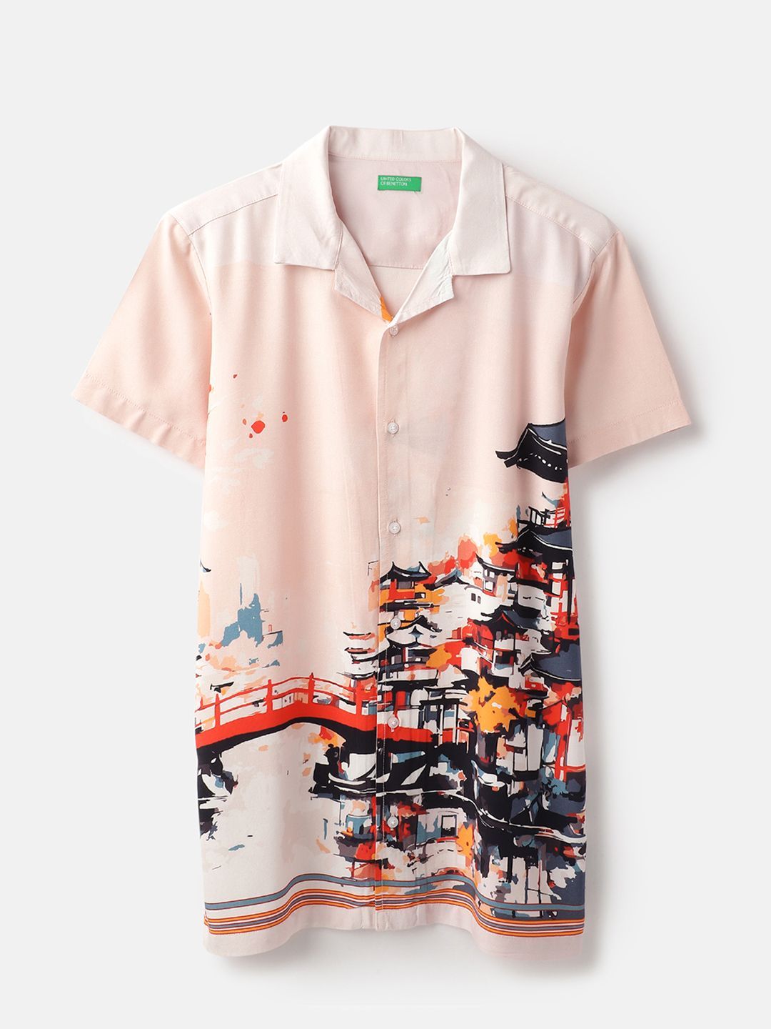 United Colors of Benetton Boys Floral Printed Casual Shirt