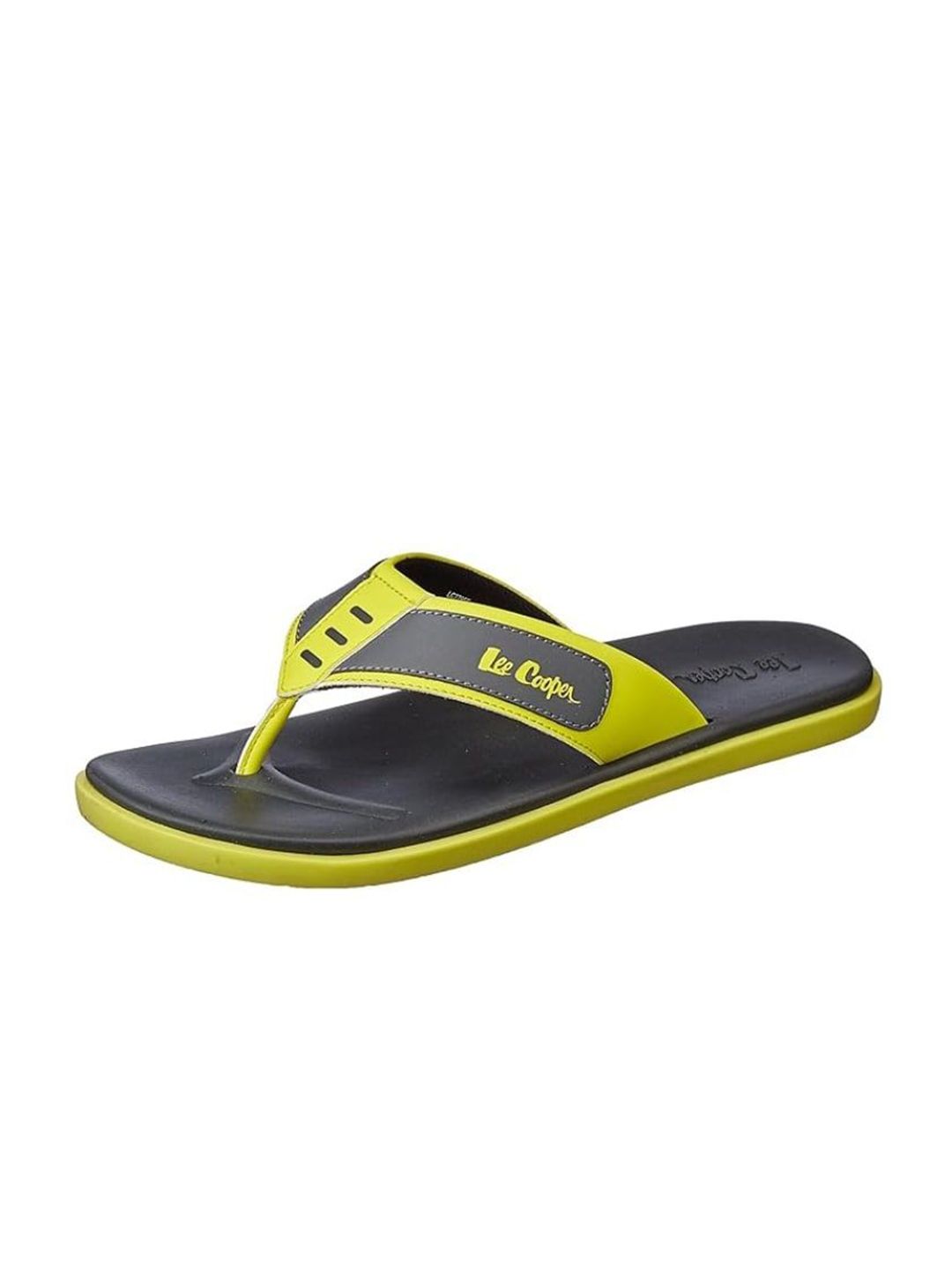 Lee Cooper Men Grey Synthetic Thong Flip-Flops