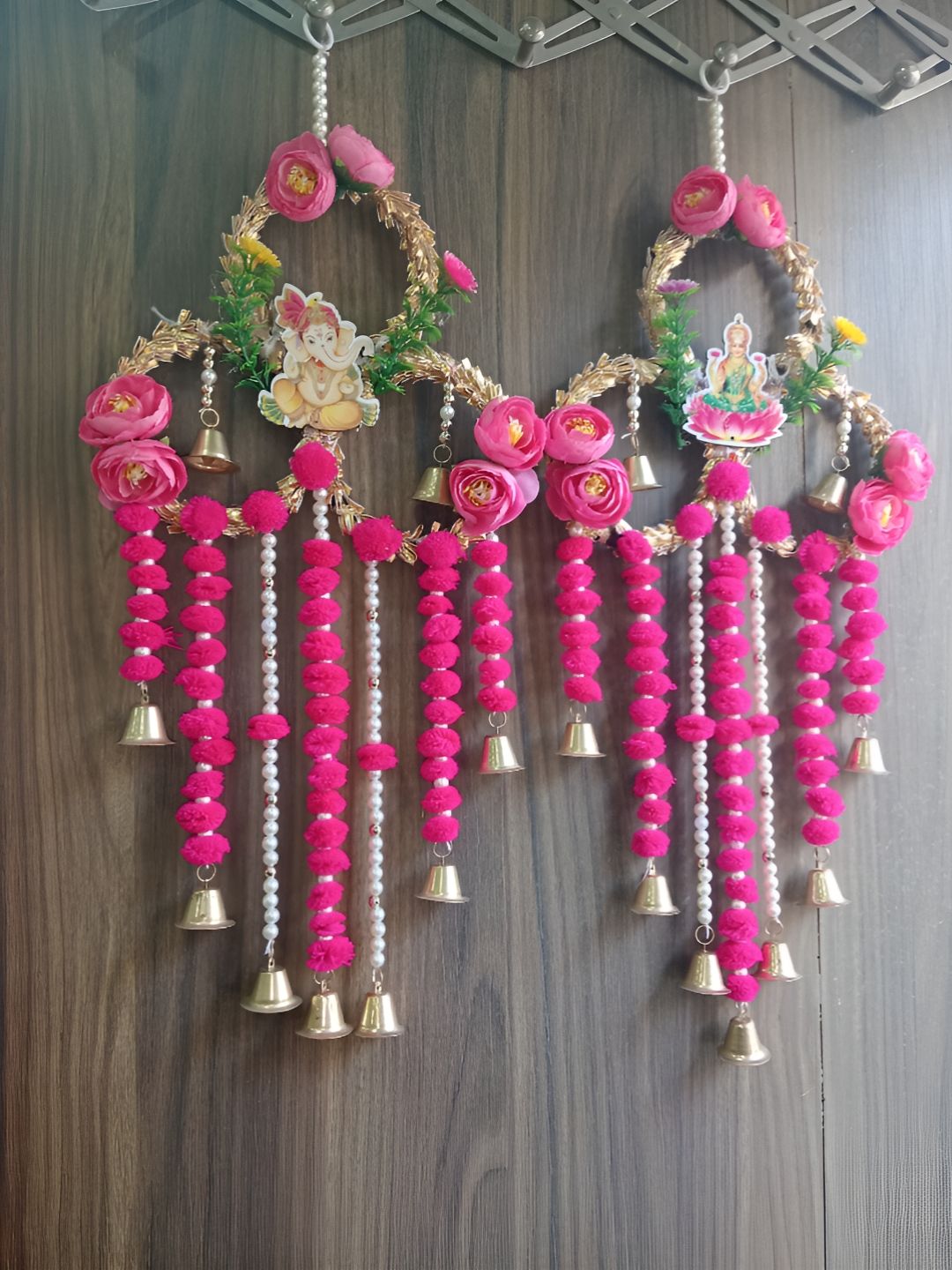 Sellplus Pink Set Of 2 Shubh Labh Toran