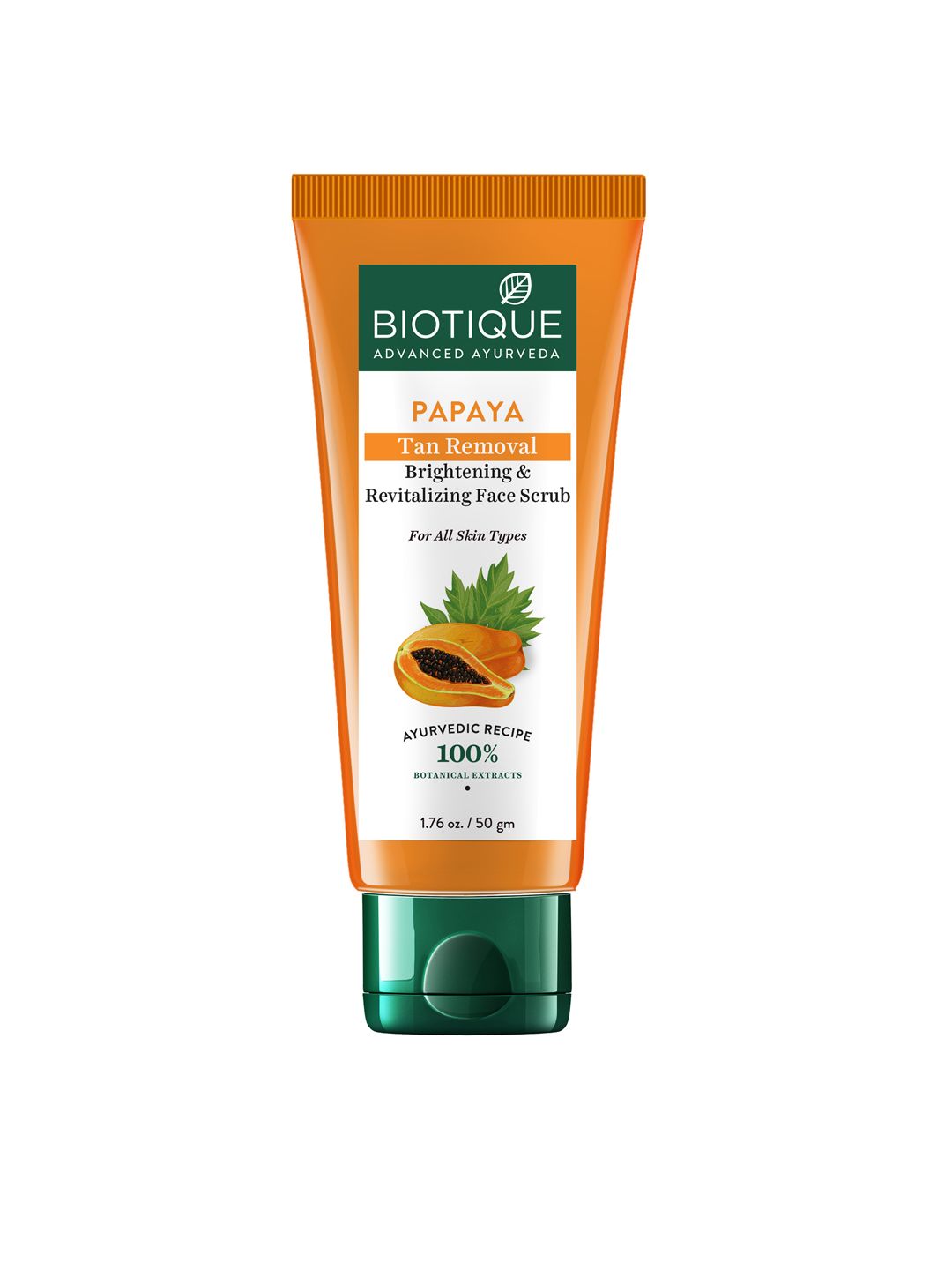 Biotique Biotique Unisex Papaya Revitalizing Tan Removal Scrub 50 g