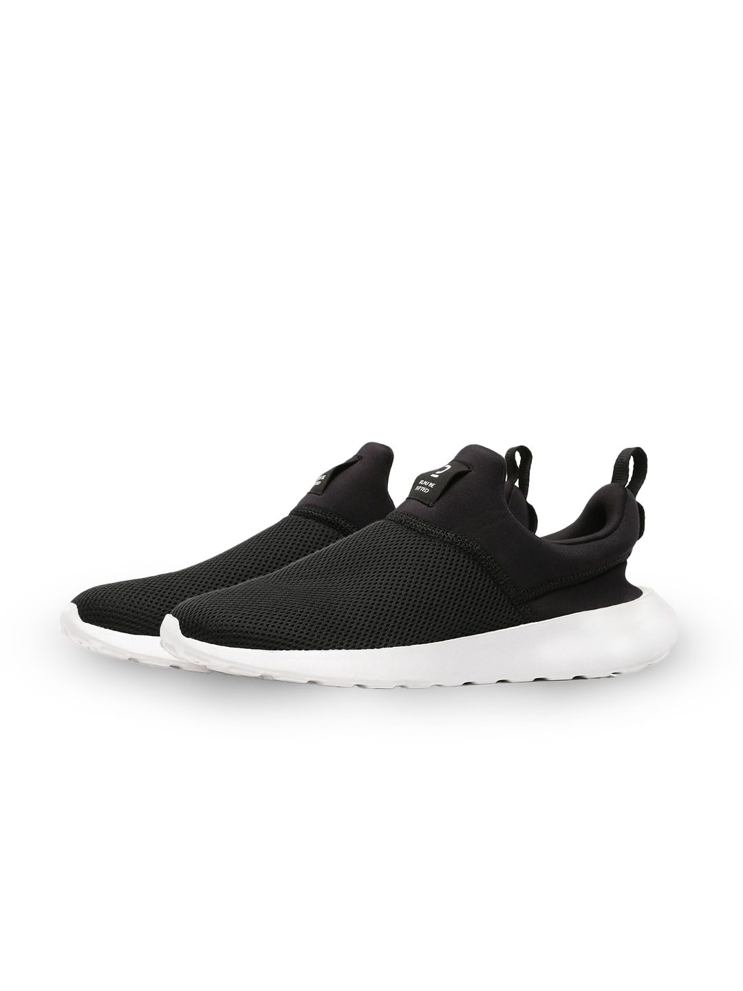 Decathlon Men Black Be Fitted Cushioned Walking Slip On Sneakers