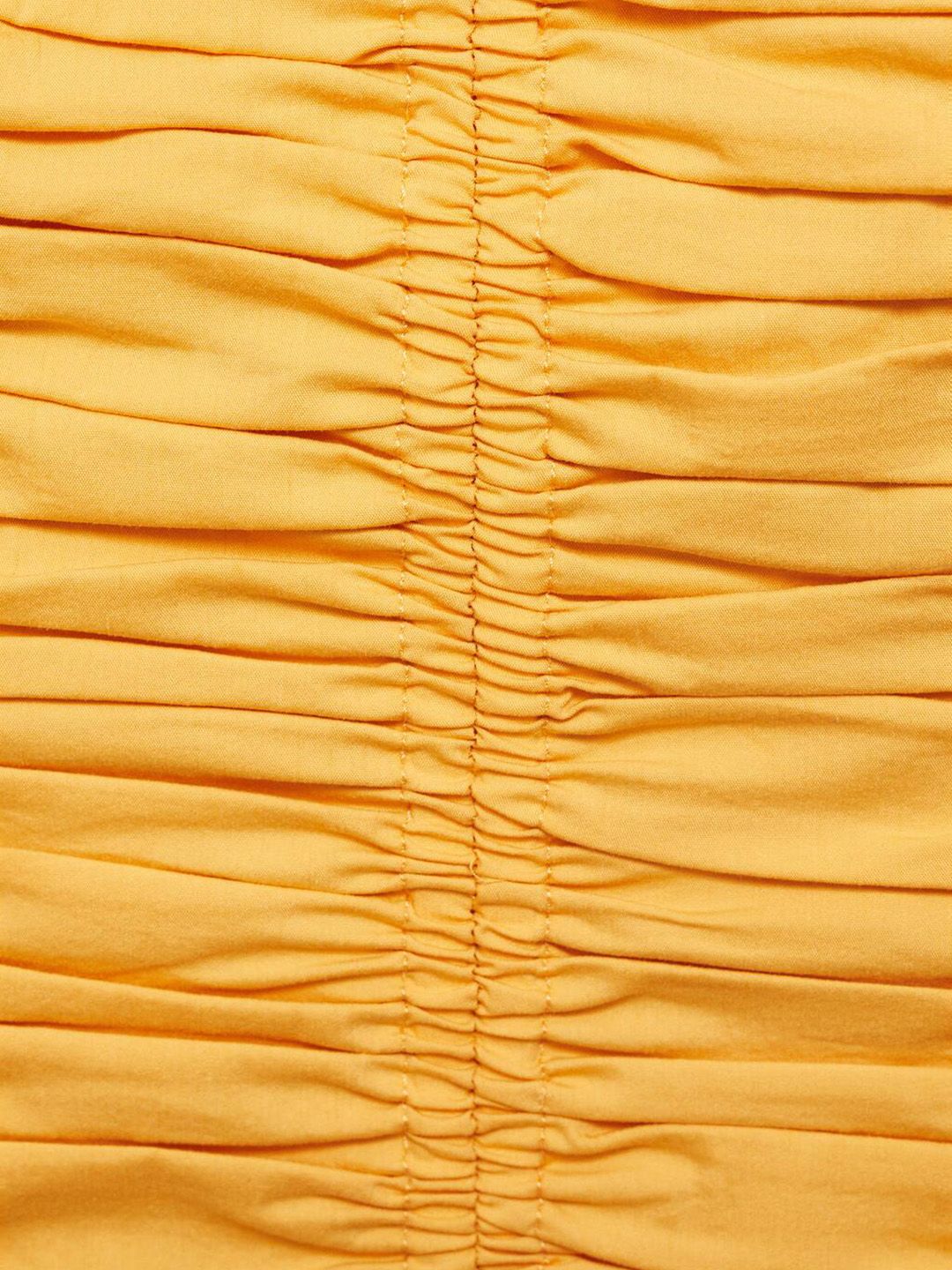 Solid Pleated Ruched Tube Top