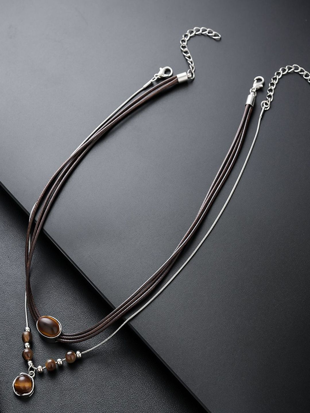 StyleCast x Revolte Women Enamelled Minimal Artificial Beads Chain
