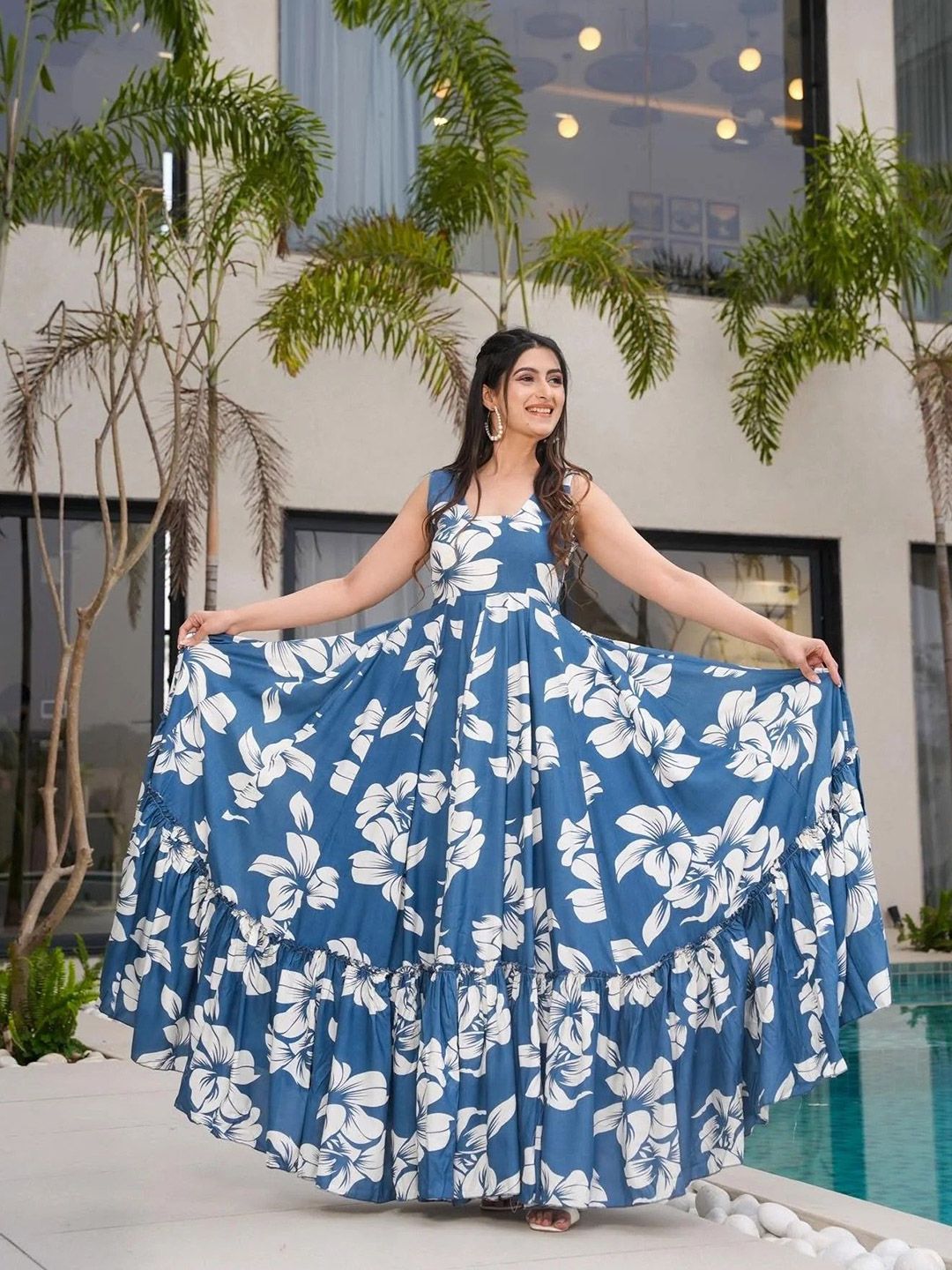 slim fit dress slacks Floral Kaya Maxi Dress main image 1