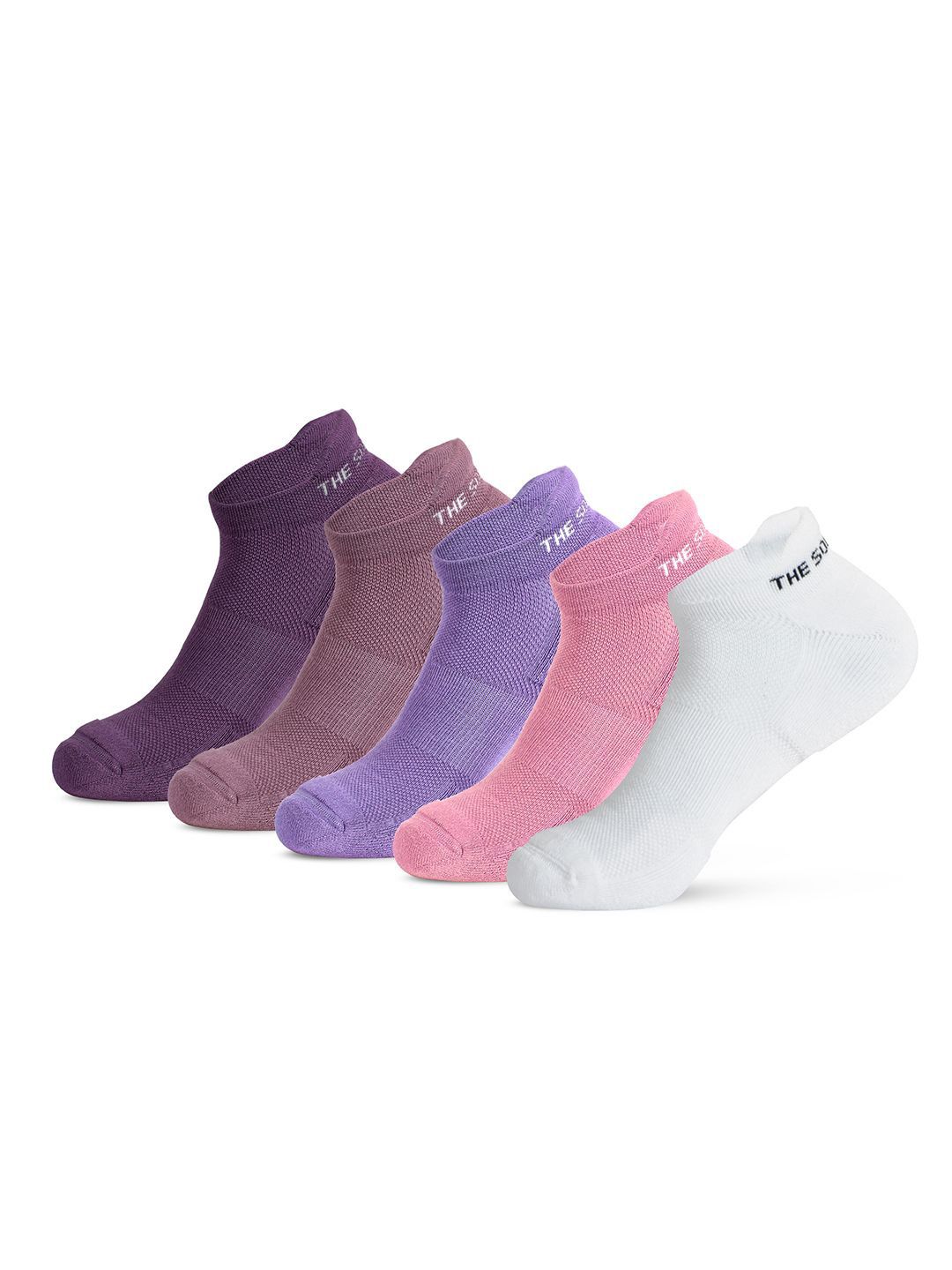 The Sock Street Women Pack Of 5 Ankle-Length Socks