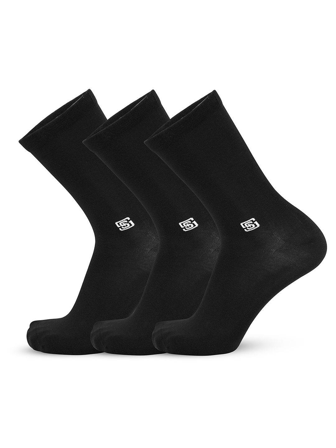 The Sock Street Men Pack Of 3 Calf-Length Socks