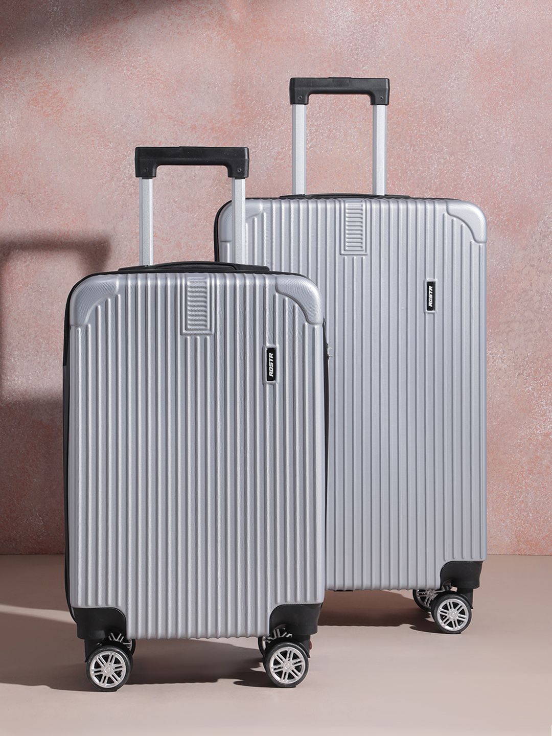 The Roadster Life Co. Set of 2 Textured Hard Sided Trolley Bag - 120L