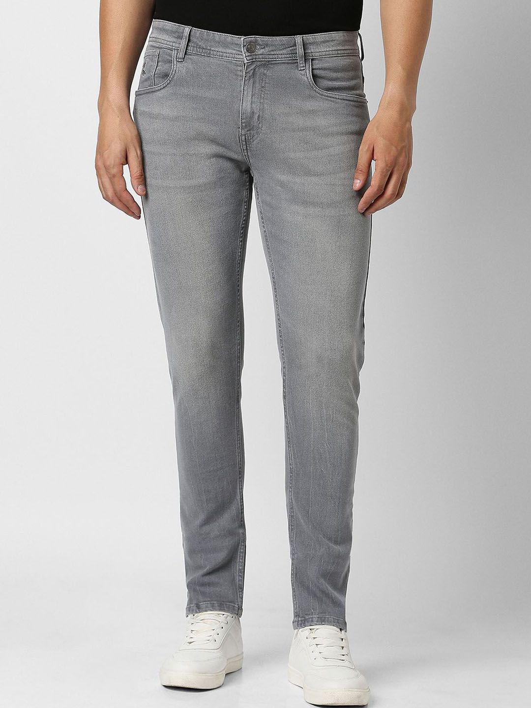 Peter England Casuals Men Slim Fit Mid-Rise Heavy Fade Jeans