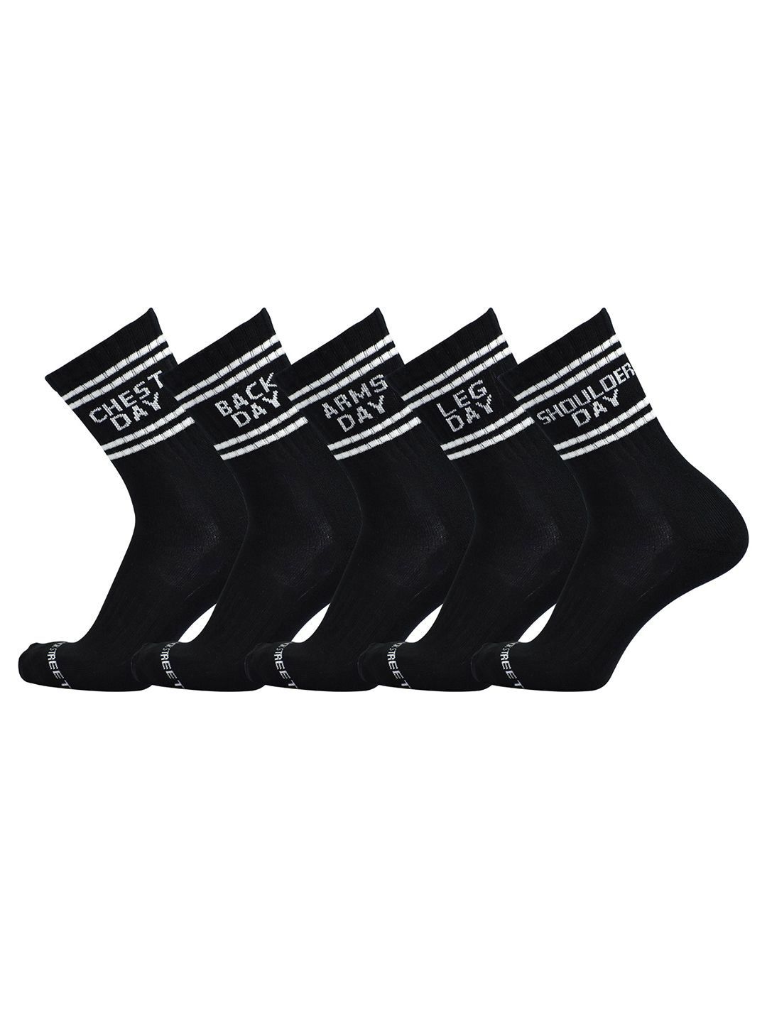 The Sock Street Men Pack Of 5 Patterned Ankle-Length Socks