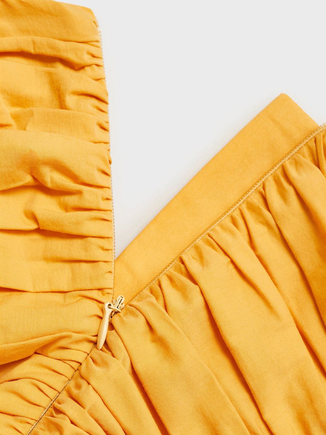 Solid Pleated Ruched Tube Top